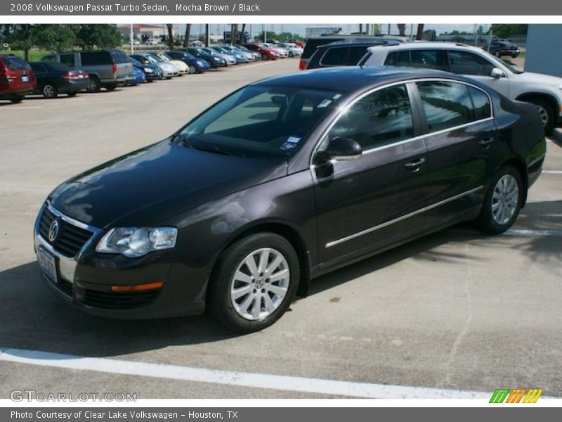 Mocha Brown / Black 2008 Volkswagen Passat Turbo Sedan