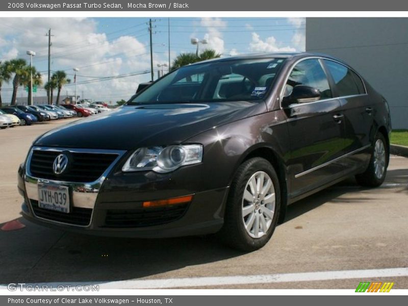 Mocha Brown / Black 2008 Volkswagen Passat Turbo Sedan