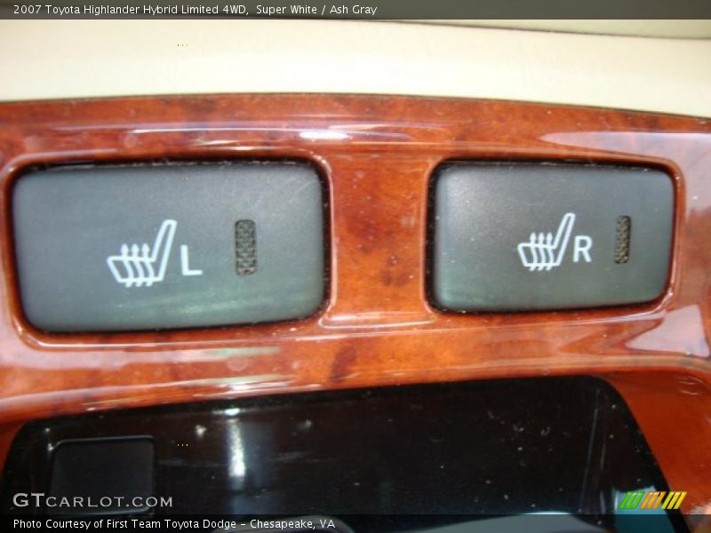 Super White / Ash Gray 2007 Toyota Highlander Hybrid Limited 4WD