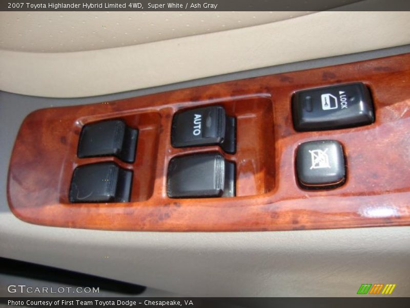 Super White / Ash Gray 2007 Toyota Highlander Hybrid Limited 4WD