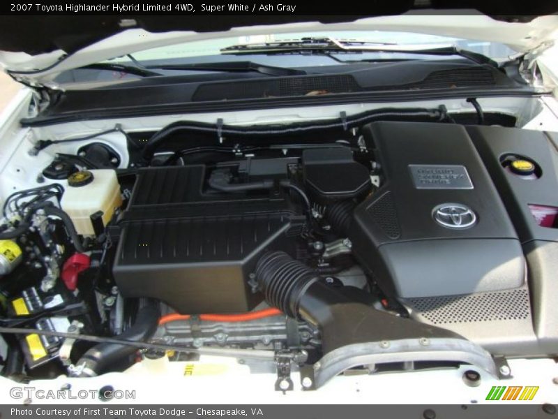 Super White / Ash Gray 2007 Toyota Highlander Hybrid Limited 4WD