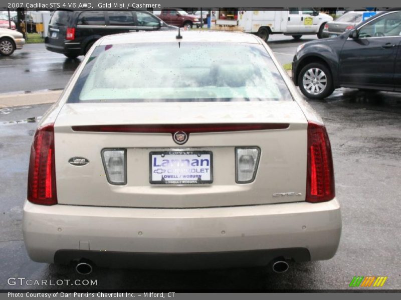 Gold Mist / Cashmere 2007 Cadillac STS 4 V6 AWD