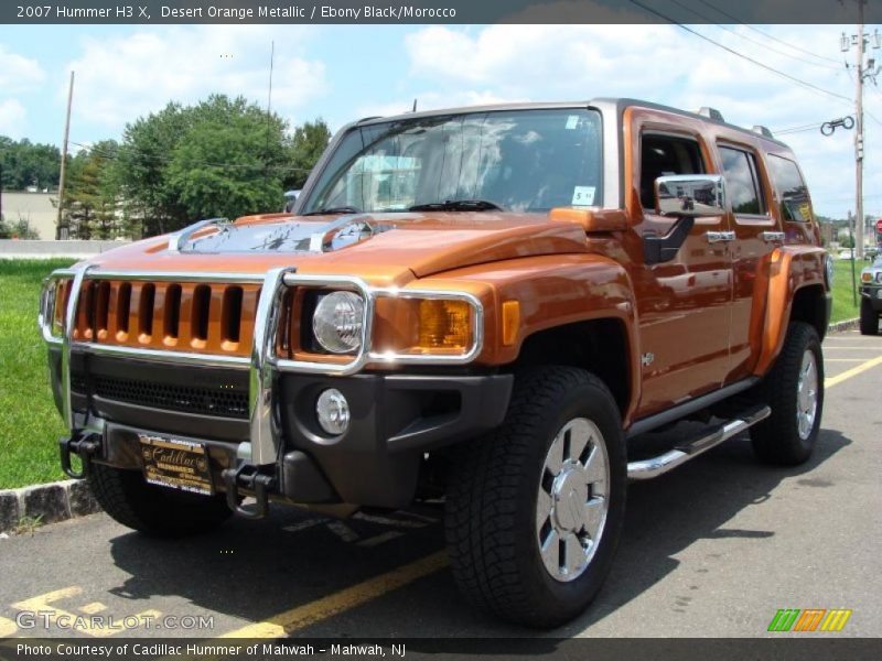 Desert Orange Metallic / Ebony Black/Morocco 2007 Hummer H3 X