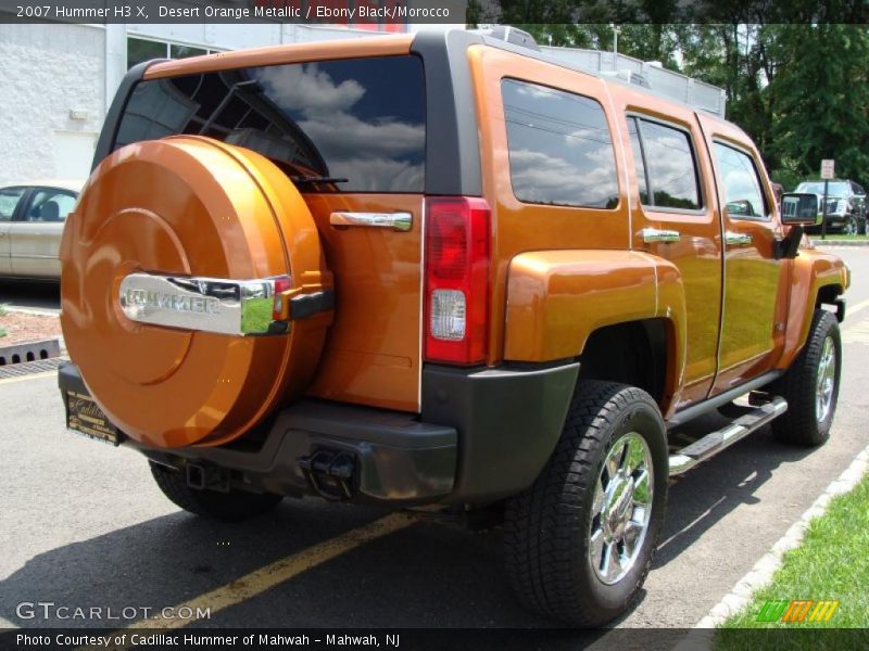 Desert Orange Metallic / Ebony Black/Morocco 2007 Hummer H3 X