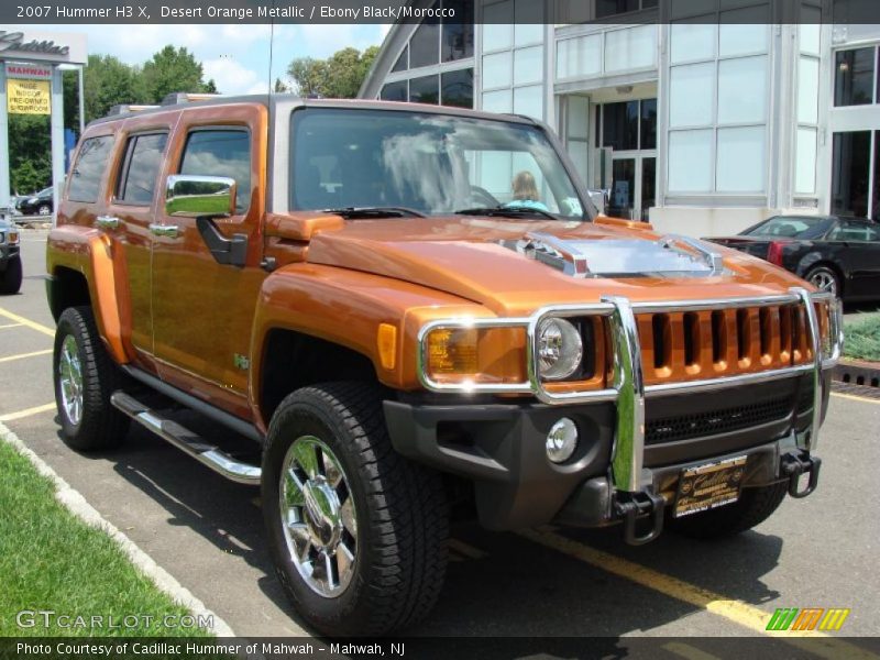 Desert Orange Metallic / Ebony Black/Morocco 2007 Hummer H3 X