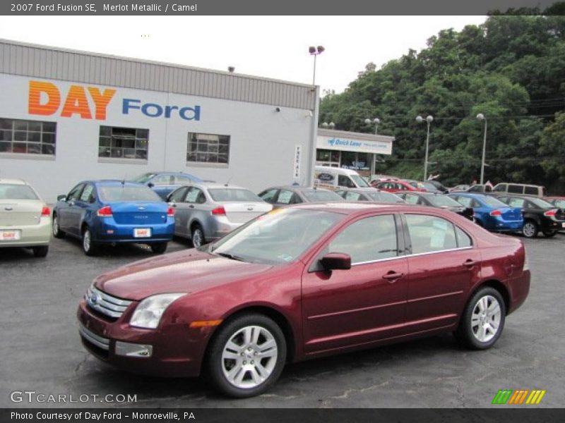 Merlot Metallic / Camel 2007 Ford Fusion SE