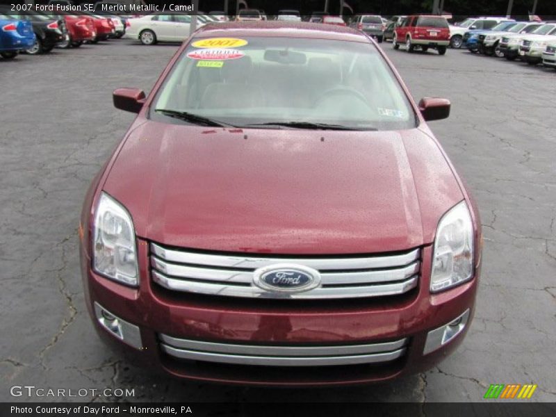 Merlot Metallic / Camel 2007 Ford Fusion SE