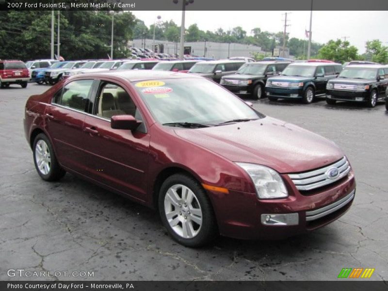 Merlot Metallic / Camel 2007 Ford Fusion SE