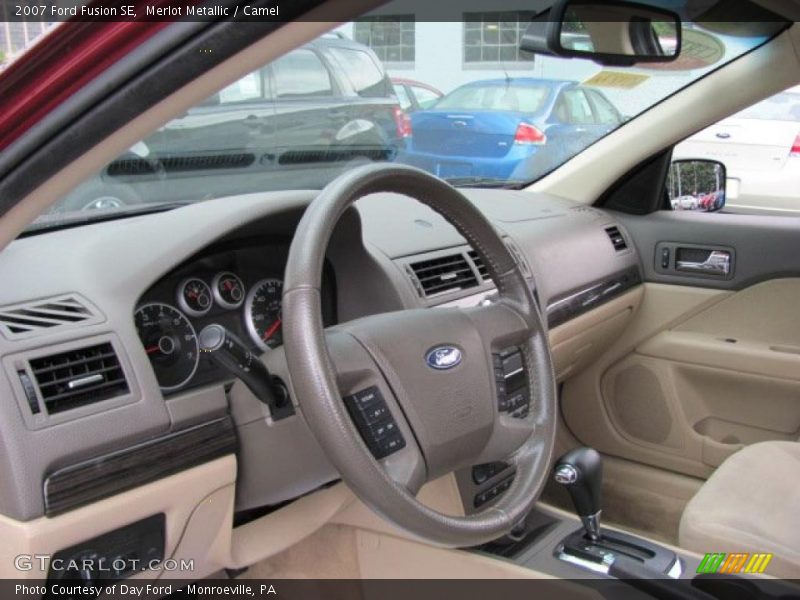 Merlot Metallic / Camel 2007 Ford Fusion SE