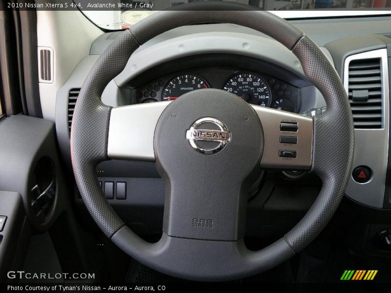 Avalanche White / Gray 2010 Nissan Xterra S 4x4