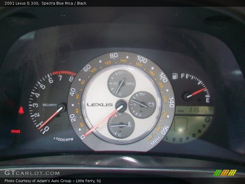 Spectra Blue Mica / Black 2001 Lexus IS 300