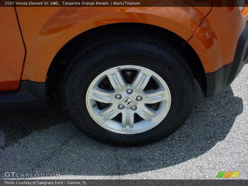 Tangerine Orange Metallic / Black/Titanium 2007 Honda Element EX AWD