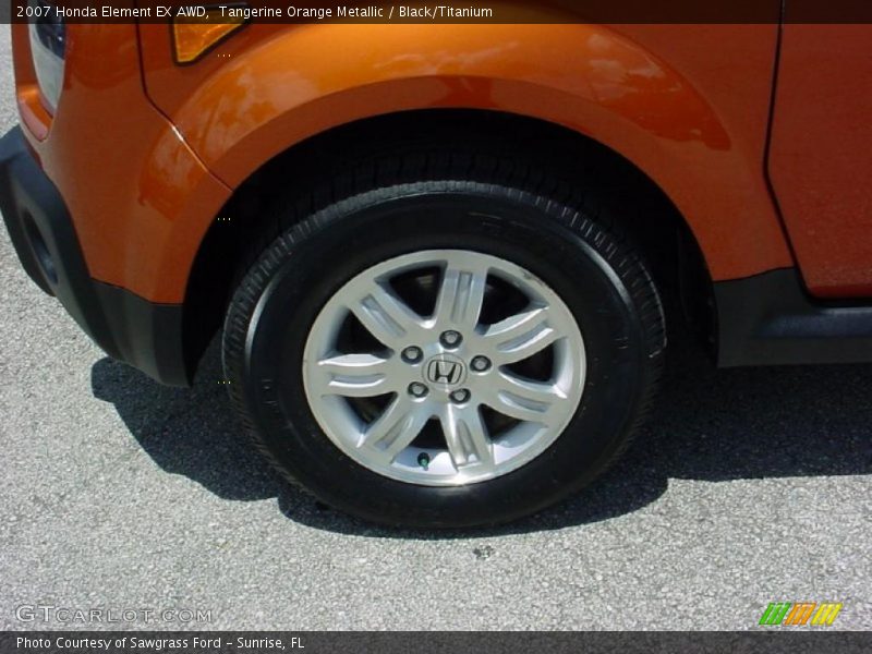 Tangerine Orange Metallic / Black/Titanium 2007 Honda Element EX AWD