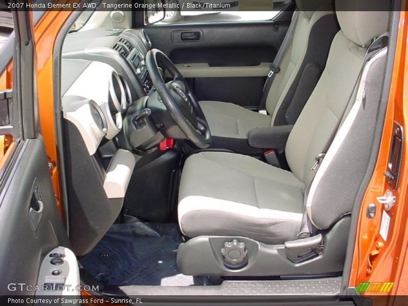 Tangerine Orange Metallic / Black/Titanium 2007 Honda Element EX AWD