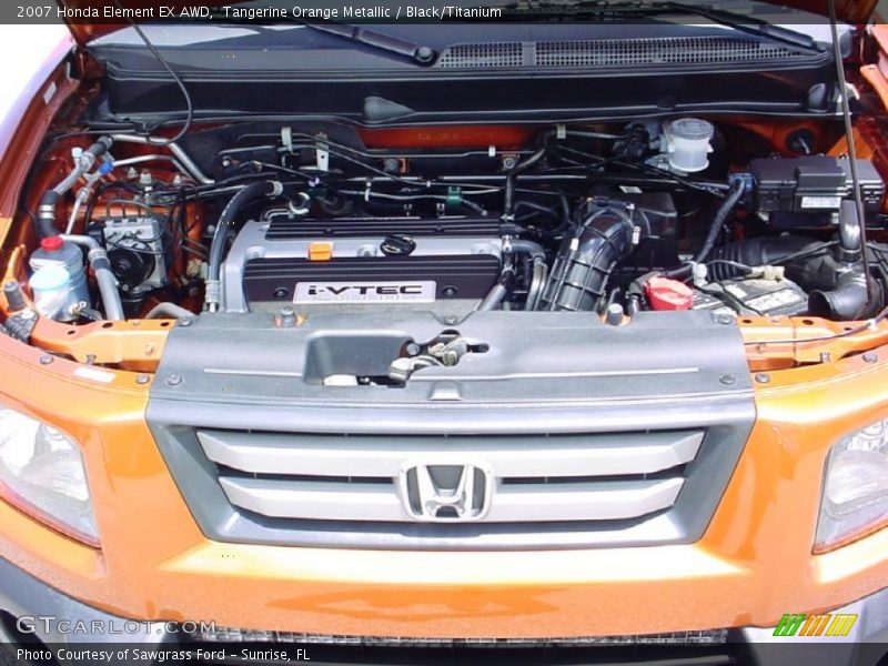 Tangerine Orange Metallic / Black/Titanium 2007 Honda Element EX AWD