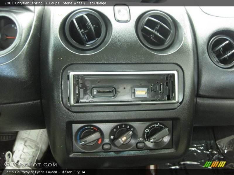 Stone White / Black/Beige 2001 Chrysler Sebring LX Coupe