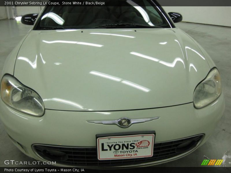 Stone White / Black/Beige 2001 Chrysler Sebring LX Coupe