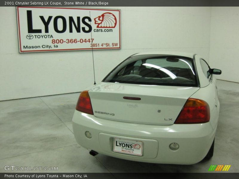 Stone White / Black/Beige 2001 Chrysler Sebring LX Coupe