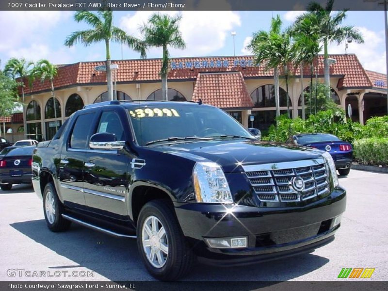 Black Raven / Ebony/Ebony 2007 Cadillac Escalade EXT AWD