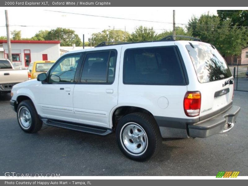 Oxford White / Medium Graphite 2000 Ford Explorer XLT