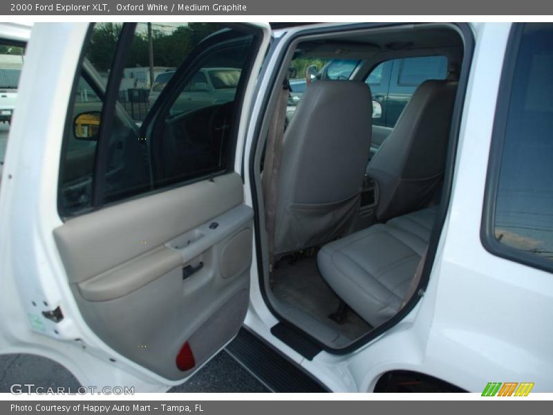 Oxford White / Medium Graphite 2000 Ford Explorer XLT