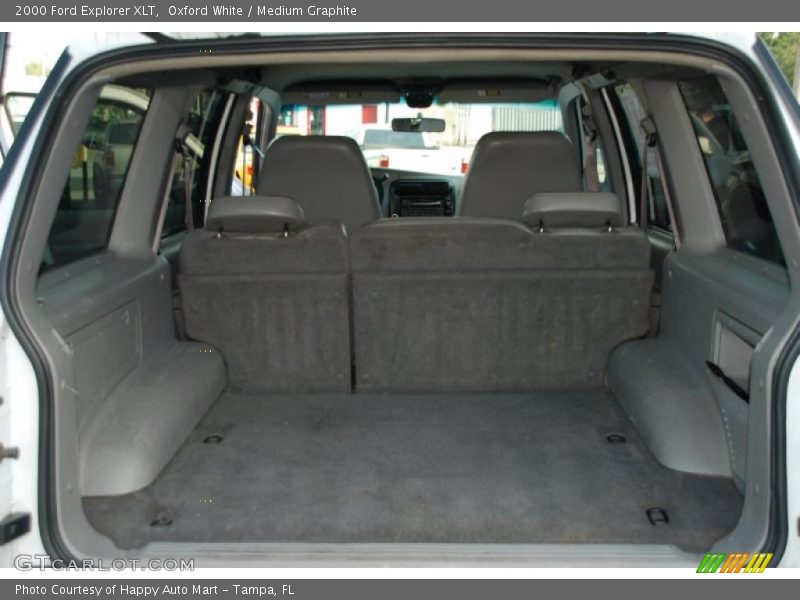 Oxford White / Medium Graphite 2000 Ford Explorer XLT