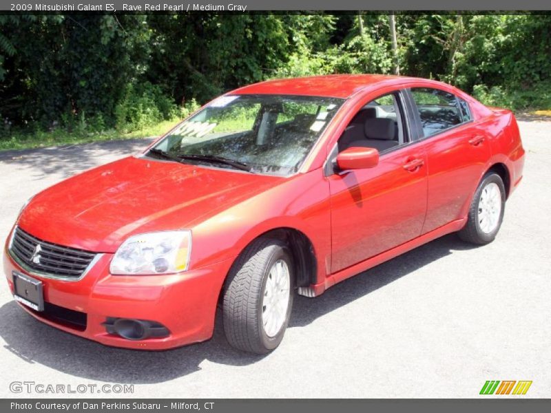 Rave Red Pearl / Medium Gray 2009 Mitsubishi Galant ES