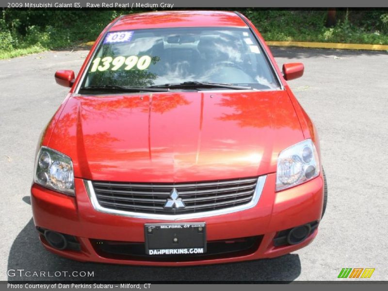 Rave Red Pearl / Medium Gray 2009 Mitsubishi Galant ES