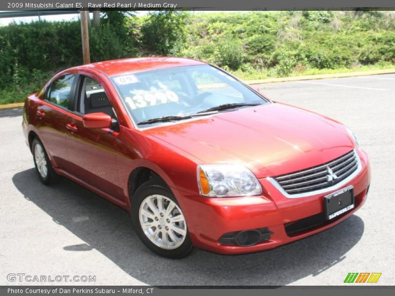 Rave Red Pearl / Medium Gray 2009 Mitsubishi Galant ES