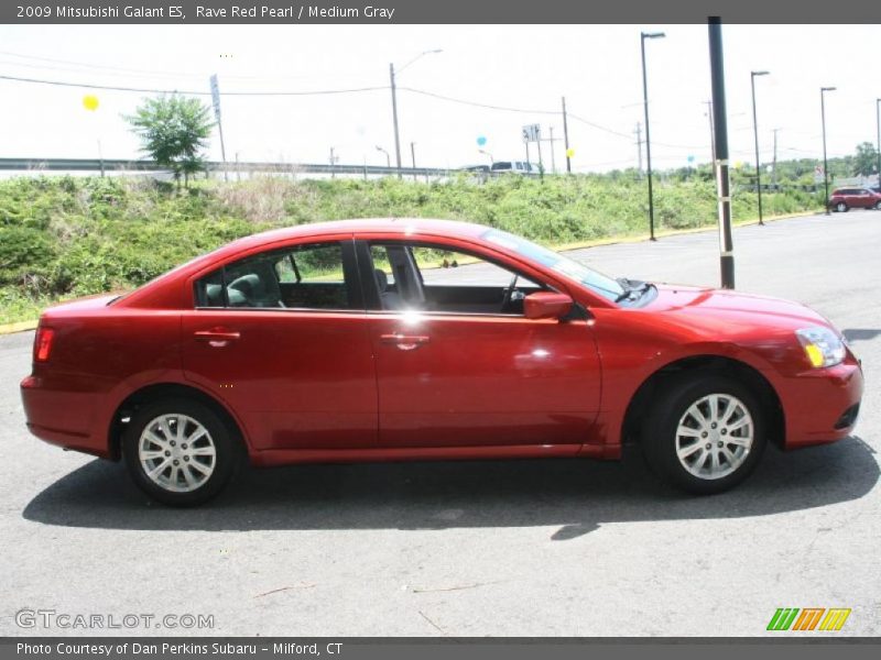 Rave Red Pearl / Medium Gray 2009 Mitsubishi Galant ES