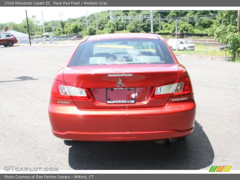 Rave Red Pearl / Medium Gray 2009 Mitsubishi Galant ES