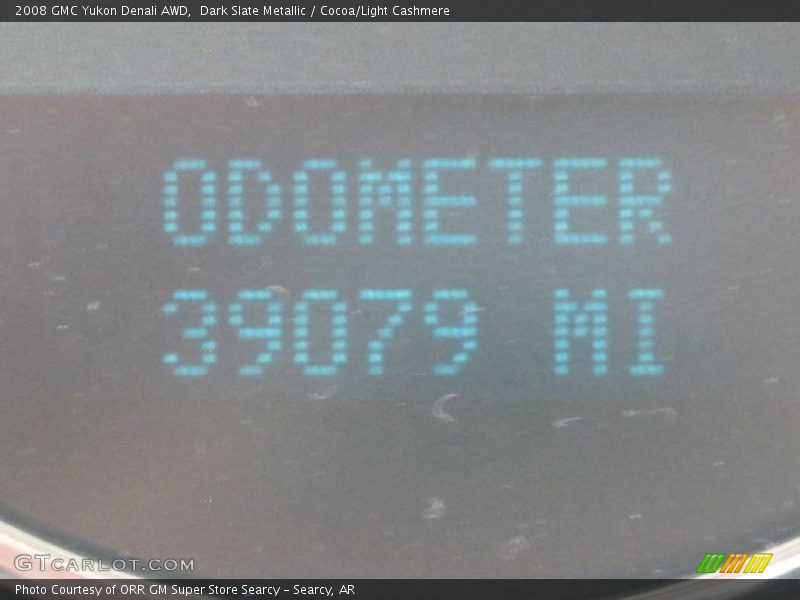 Dark Slate Metallic / Cocoa/Light Cashmere 2008 GMC Yukon Denali AWD