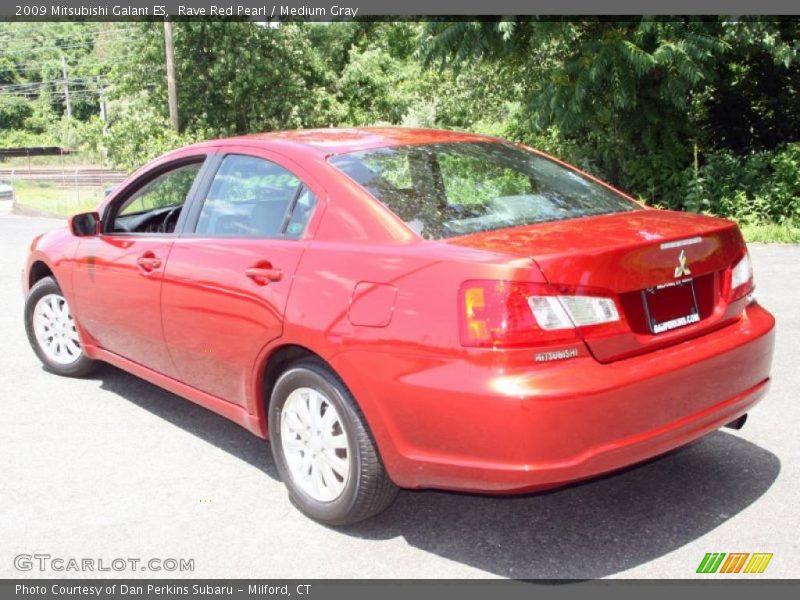 Rave Red Pearl / Medium Gray 2009 Mitsubishi Galant ES