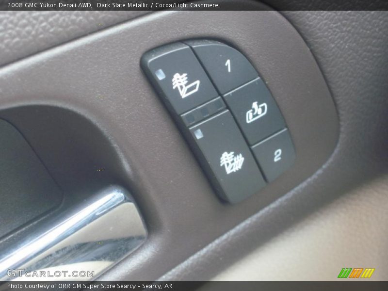 Dark Slate Metallic / Cocoa/Light Cashmere 2008 GMC Yukon Denali AWD