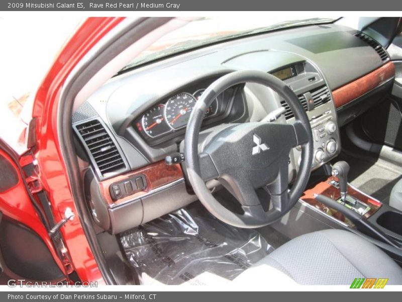 Rave Red Pearl / Medium Gray 2009 Mitsubishi Galant ES
