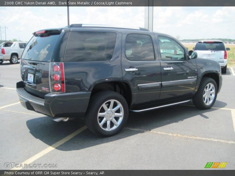 Dark Slate Metallic / Cocoa/Light Cashmere 2008 GMC Yukon Denali AWD