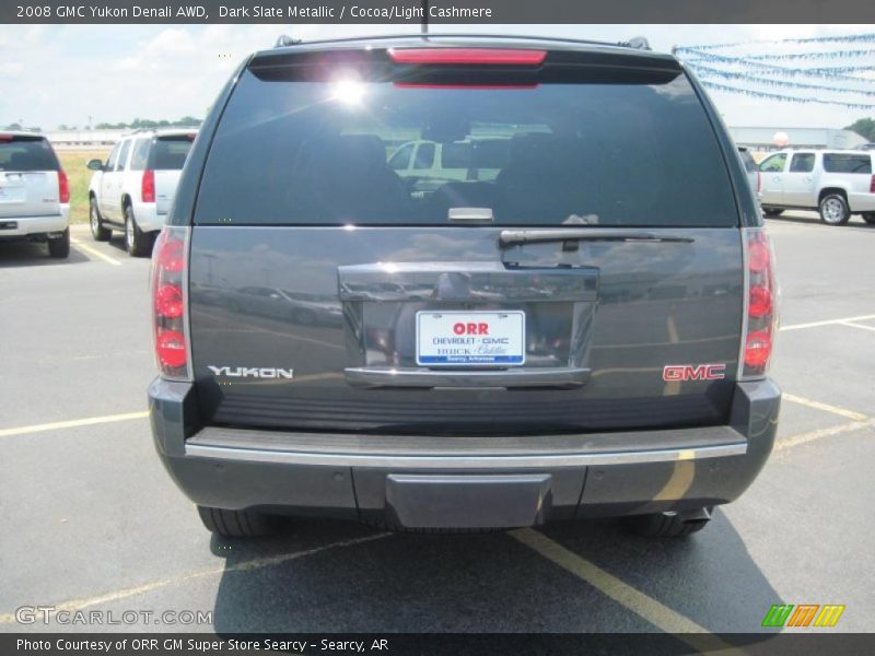 Dark Slate Metallic / Cocoa/Light Cashmere 2008 GMC Yukon Denali AWD