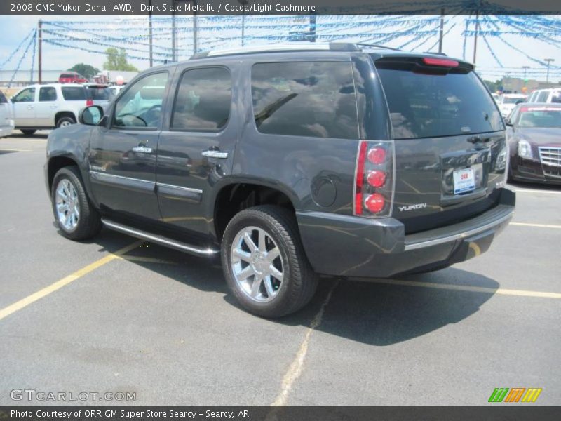 Dark Slate Metallic / Cocoa/Light Cashmere 2008 GMC Yukon Denali AWD