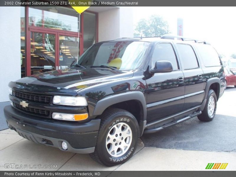 Onyx Black / Medium Gray/Neutral 2002 Chevrolet Suburban 1500 Z71 4x4