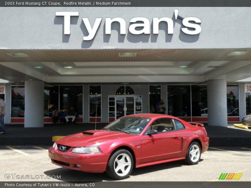 Redfire Metallic / Medium Parchment 2003 Ford Mustang GT Coupe