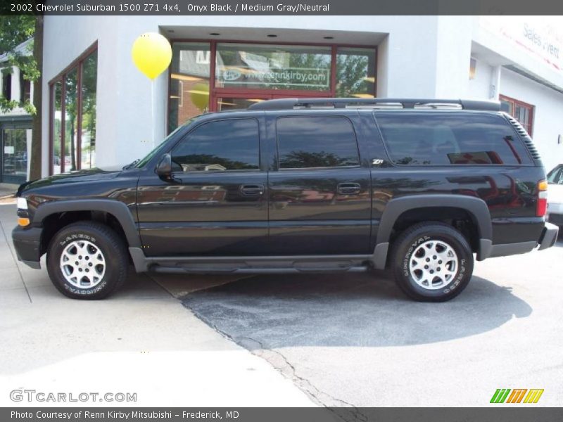 Onyx Black / Medium Gray/Neutral 2002 Chevrolet Suburban 1500 Z71 4x4