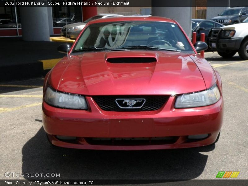 Redfire Metallic / Medium Parchment 2003 Ford Mustang GT Coupe
