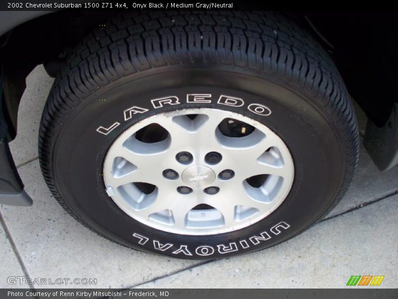 Onyx Black / Medium Gray/Neutral 2002 Chevrolet Suburban 1500 Z71 4x4
