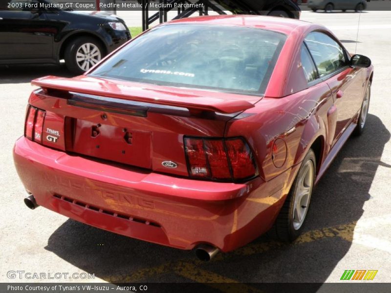Redfire Metallic / Medium Parchment 2003 Ford Mustang GT Coupe