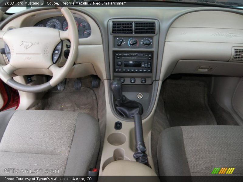 Redfire Metallic / Medium Parchment 2003 Ford Mustang GT Coupe