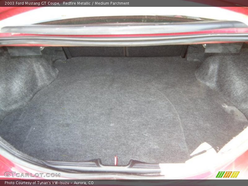 Redfire Metallic / Medium Parchment 2003 Ford Mustang GT Coupe