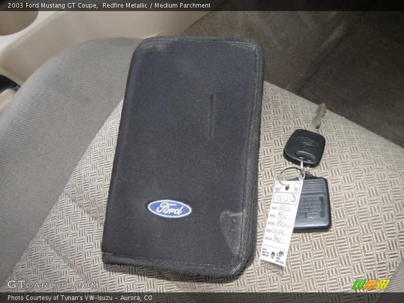 Redfire Metallic / Medium Parchment 2003 Ford Mustang GT Coupe