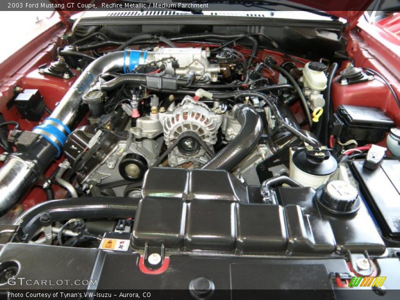 Redfire Metallic / Medium Parchment 2003 Ford Mustang GT Coupe