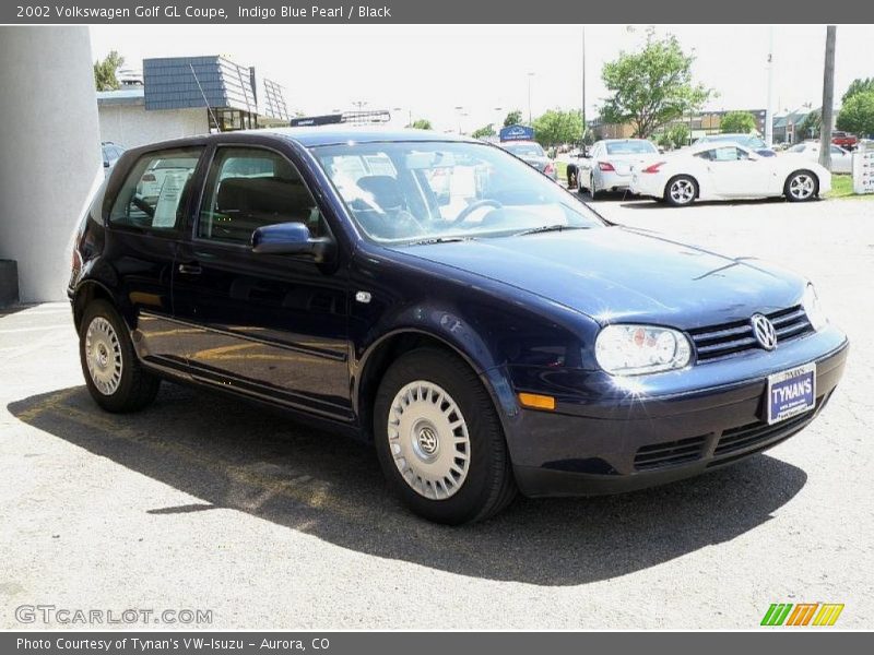 Indigo Blue Pearl / Black 2002 Volkswagen Golf GL Coupe