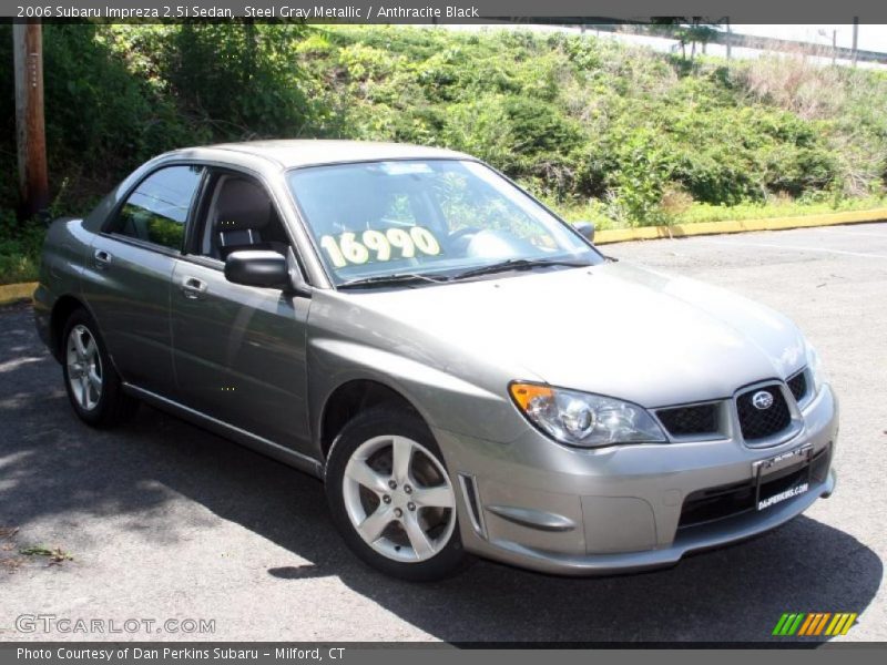Steel Gray Metallic / Anthracite Black 2006 Subaru Impreza 2.5i Sedan